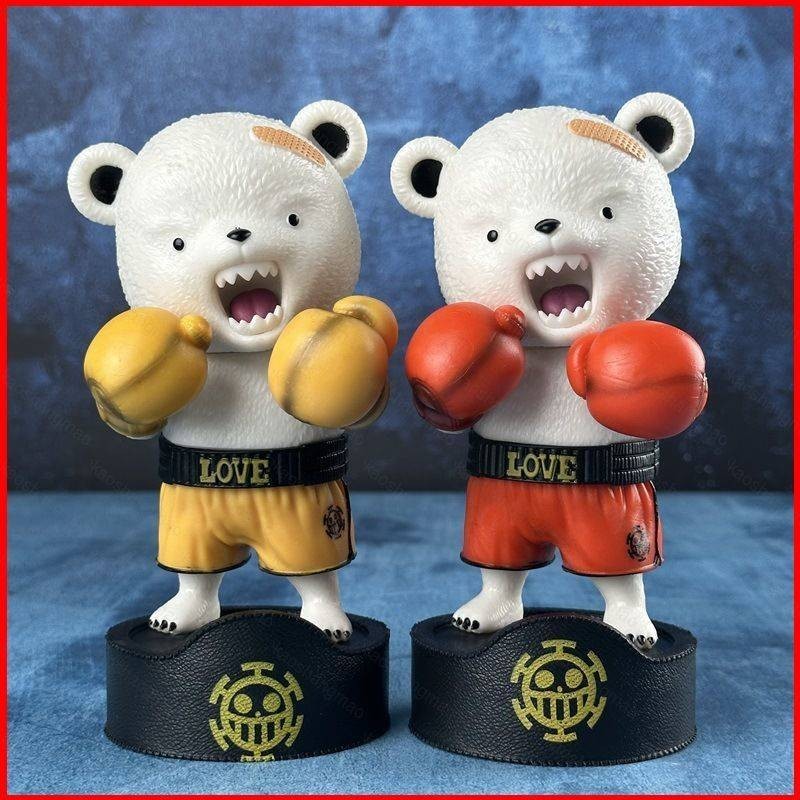One Piece Boxer Bepo 可動人偶白熊模型玩偶兒童玩具家居裝飾禮品收藏汽車裝飾品