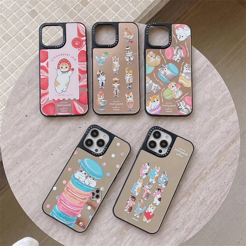 【Mofusand 可愛貓咪】casetify 鏡殼 iPhone 手機殼適用於 iPhone 15 Pro MAX 1