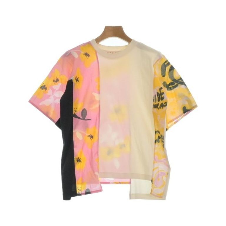 MARNI 瑪尼 針織上衣 T恤 襯衫粉色 白色 日本直送 二手