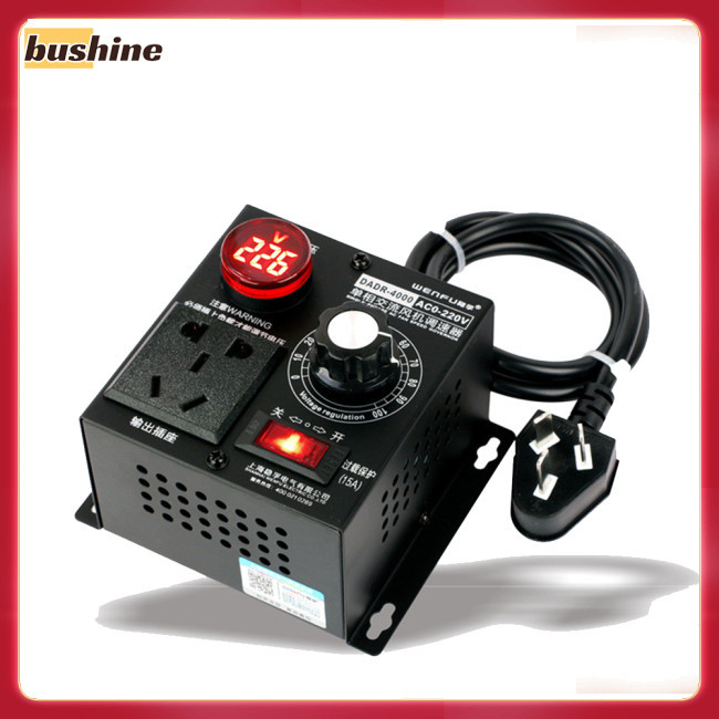 Bushine 220v 4000w 大功率 Scr 穩壓器電機/風扇/電鑽速度控制器調速器恆溫器
