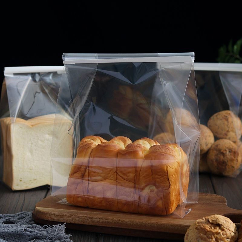 （免運速發）吐司麵包袋子 450g透明 加厚 生吐司麻薯餐包 切片面包 鐵絲卷邊烘焙袋
