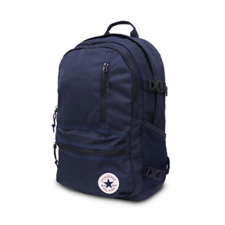 Converse 後背包 Classic Backpack 藍 白 經典款 多夾層【ACS】 10021138A02
