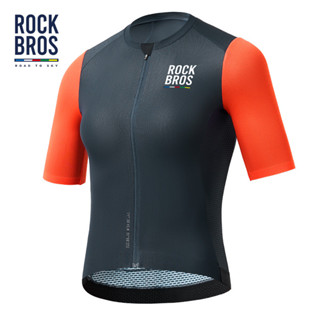 Powerband ROCKBROS 女士騎行服夏季短袖山地自行車襯衫全拉鍊透氣公路自行車運動服
