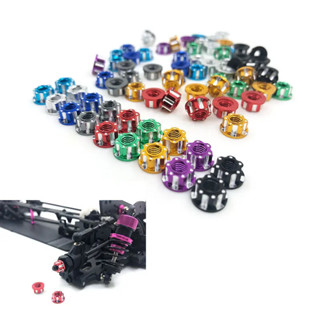 4 件裝 M4 車輪輪胎鎖緊螺母 4 毫米適用於 1:10 遙控履帶車 HSP Trxs TRX4 TRX6 軸嚮 SC
