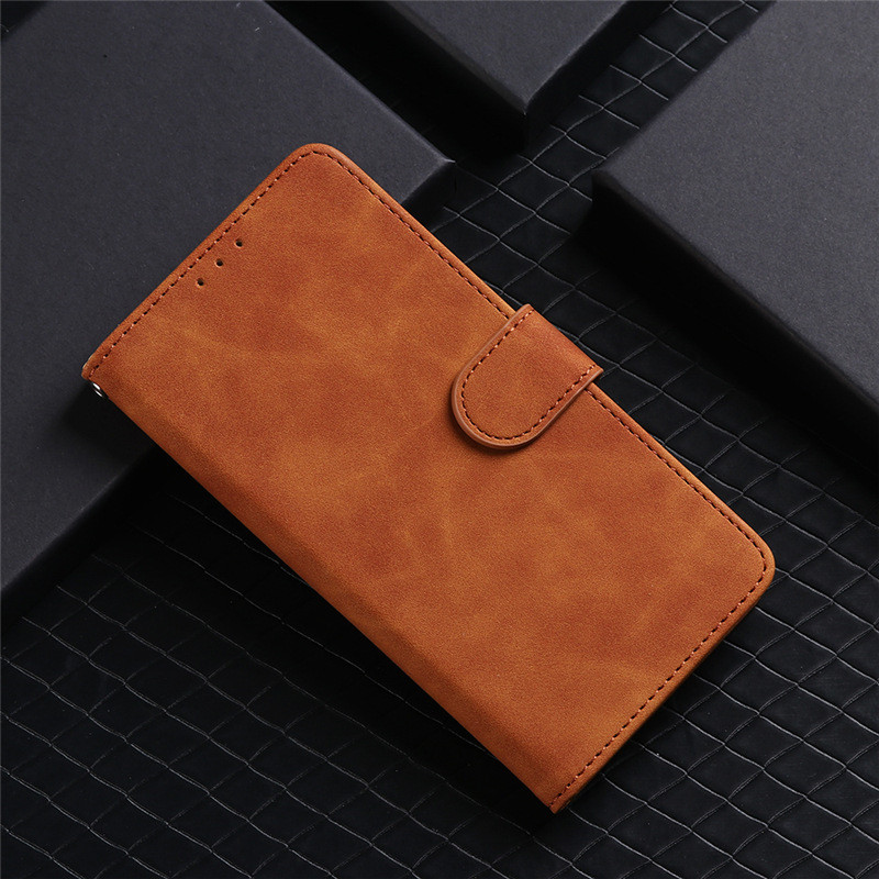 Xiaomi 小米cc9 Pro手機套Note10磁扣插卡Note 10 pro翻蓋膚感牛皮紋皮套素面色書本式防摔手機殼
