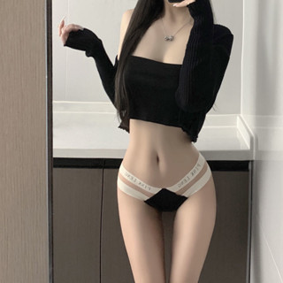 現貨洋氣時尚小可愛2條裝 美式無痕內褲女低腰透氣速幹鏤空新款性感少女三角內網紅臺灣新款爆款保密髮送
