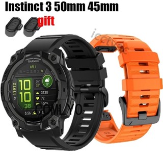 【免運】Garmin Instinct 3 Solar AMOLED 50MM 45MM錶帶智慧手錶矽膠快速釋放Ea