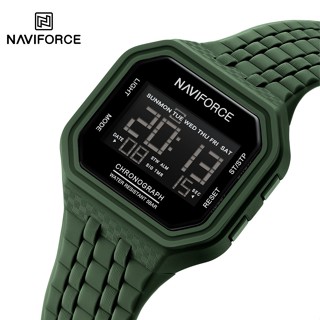 Naviforce NF7116 新款復古男士數字手錶夜光顯示計時碼表防水手錶男孩時計運動休閒時鐘