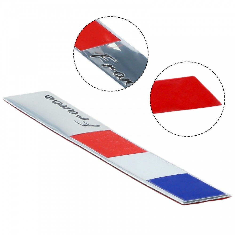 1 件法國鋁製法國國旗標誌徽章徽章汽車貼紙貼花汽車造型