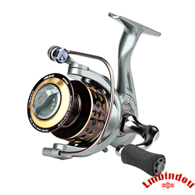 Lmbindou Ak2000-7000 旋轉釣魚線輪 5.2:1 齒輪比 12kg 最大阻力輕型高強度空心線杯