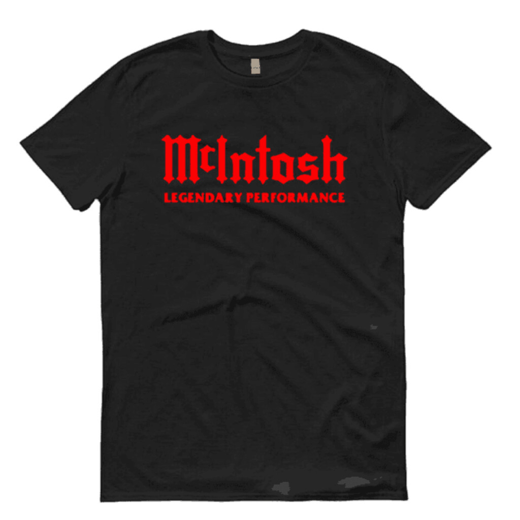 Mcintosh Amplifiers 傳奇性能徽標 T 恤美國製造