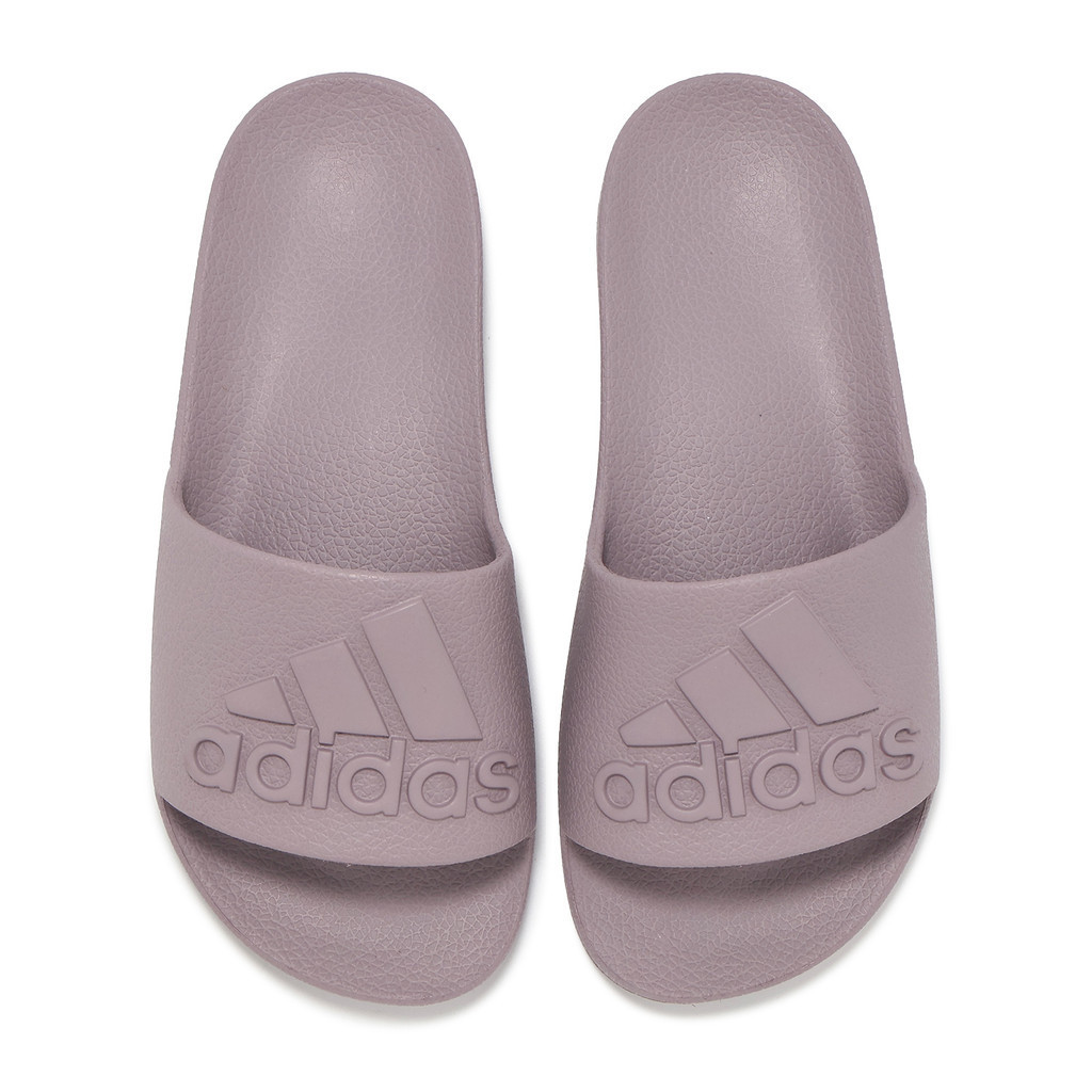 adidas 拖鞋 Adilette Aqua 男鞋 女鞋 藕紫 立體LOGO 涼拖鞋 愛迪達 [ACS] IF6067