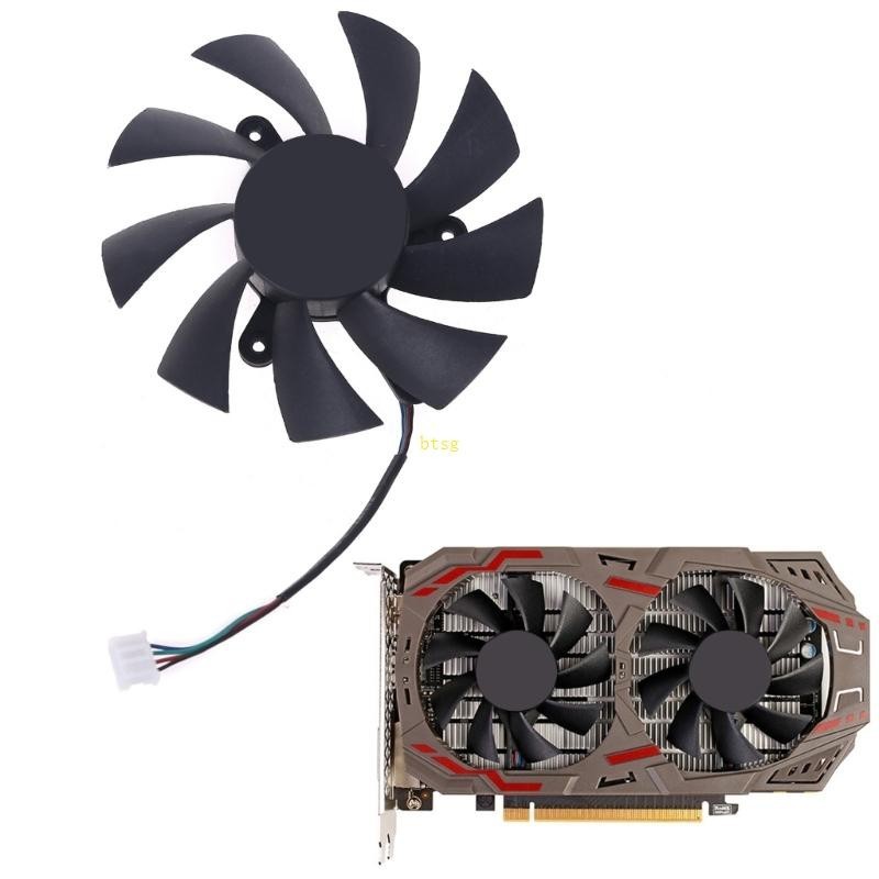 Bt 75mm 85mm 4pin Cooler 顯卡散熱風扇適用於 iGame GeForce GTX 1070Ti