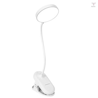 用於床夾式閱讀燈的 USB 供電 LED 小夜燈,具有 3 個亮度級別,柔性軟管
