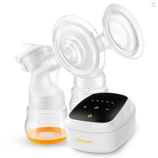 Doopser DSP-8003D 雙電動吸奶器,用於母乳喂養免提吸奶器 2 種模式和 5 個吸力級別低噪音防回流 LE