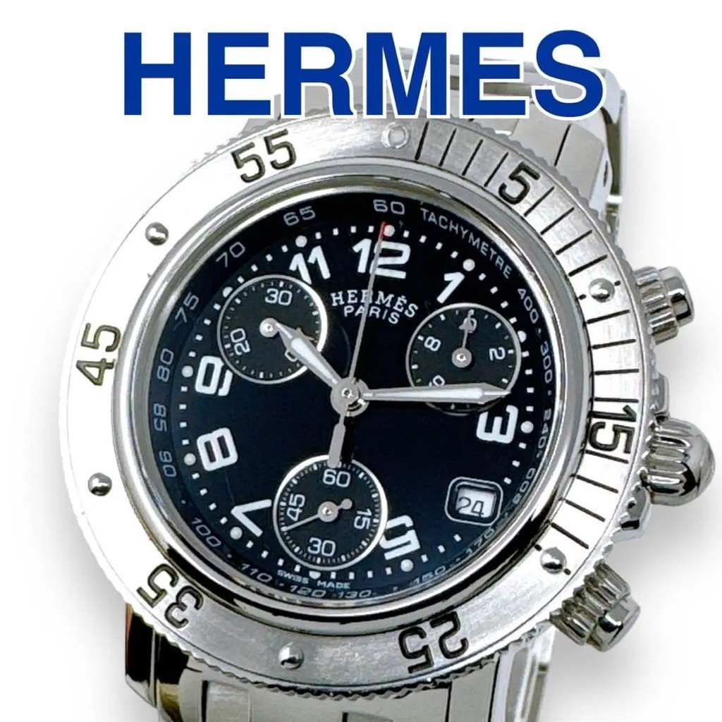 HERMES 愛馬仕 手錶 Clipper Diver 女用 計時器 日本直送 二手