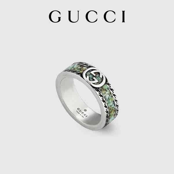 [明星穿搭][禮物]GUCCI古馳Gucci Interlocking系列女士男士戒指