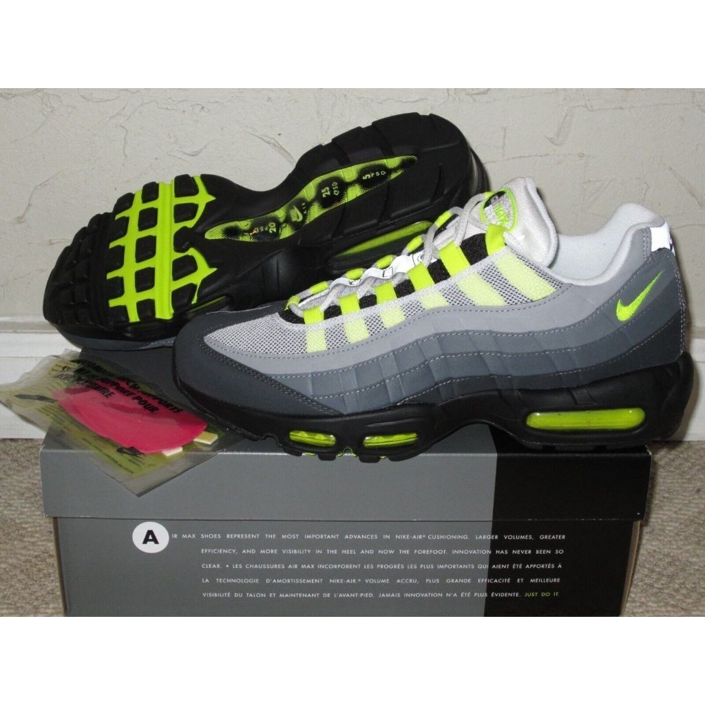 便宜Top Air Max 95 OG'Neon' 灰黑/霓虹黃/淺石墨-11 CT1689-001 運動鞋跑鞋