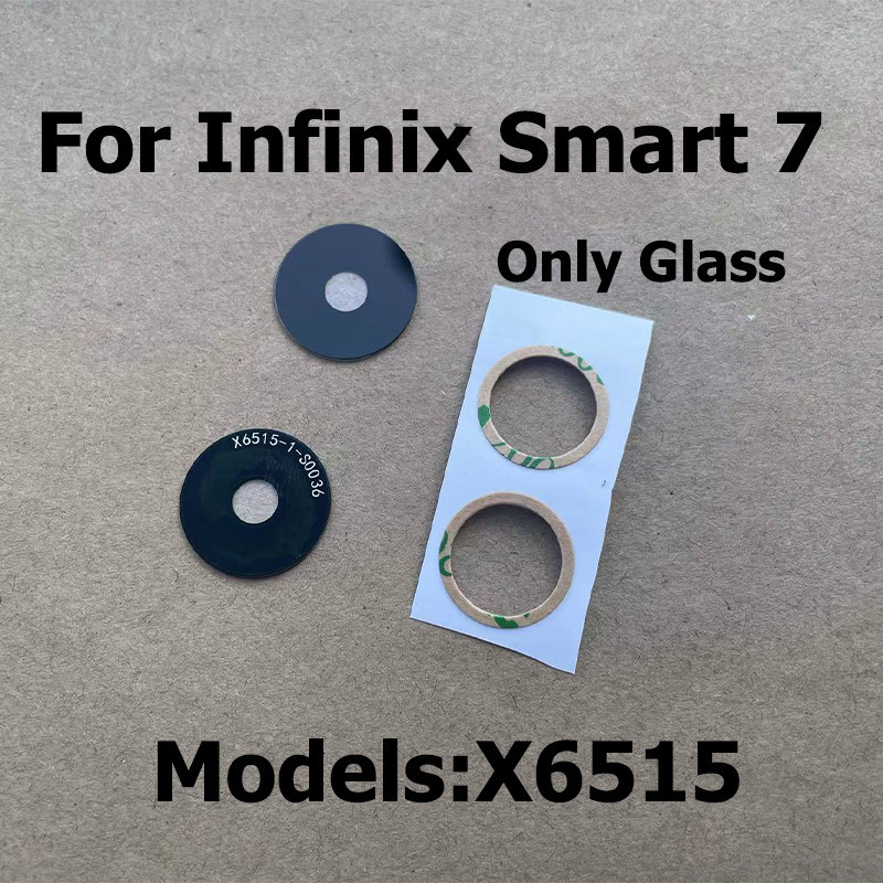 Infinix Smart 7 後置攝像頭玻璃蓋更換用膠水貼紙維修零件 X6515
