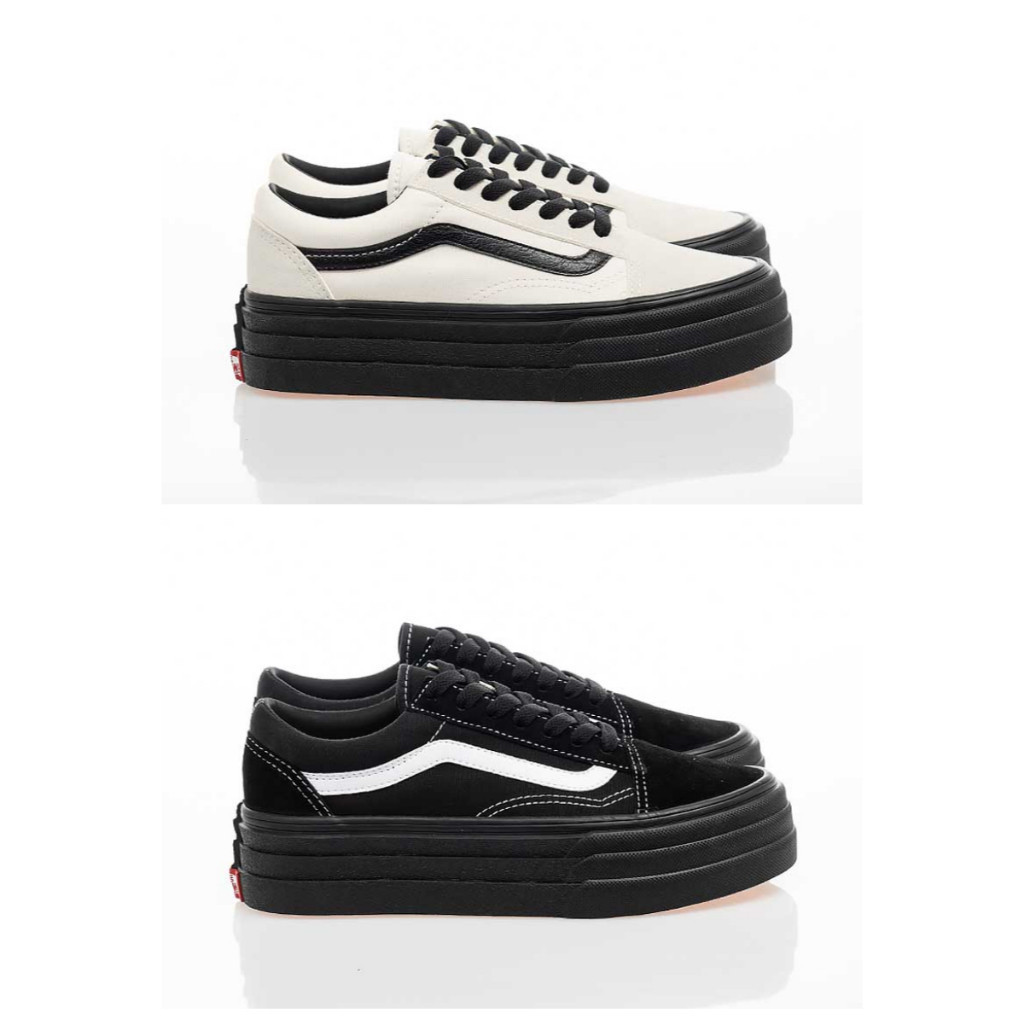 【Nan yi】VANS OLD SKOOL 3SOLE 厚底 增高 黑武士