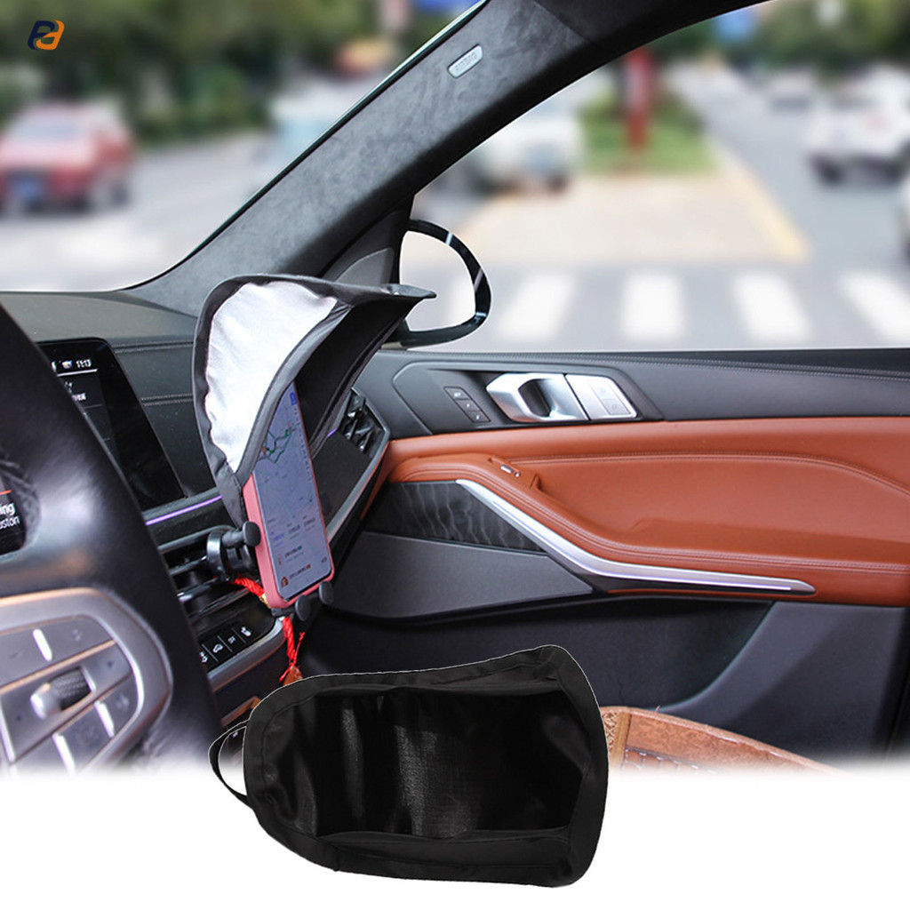 Kk 車載手機防曬遮陽罩手機傘遮陽罩適用於摩托車自行車汽車防燙汽車配件 1 件