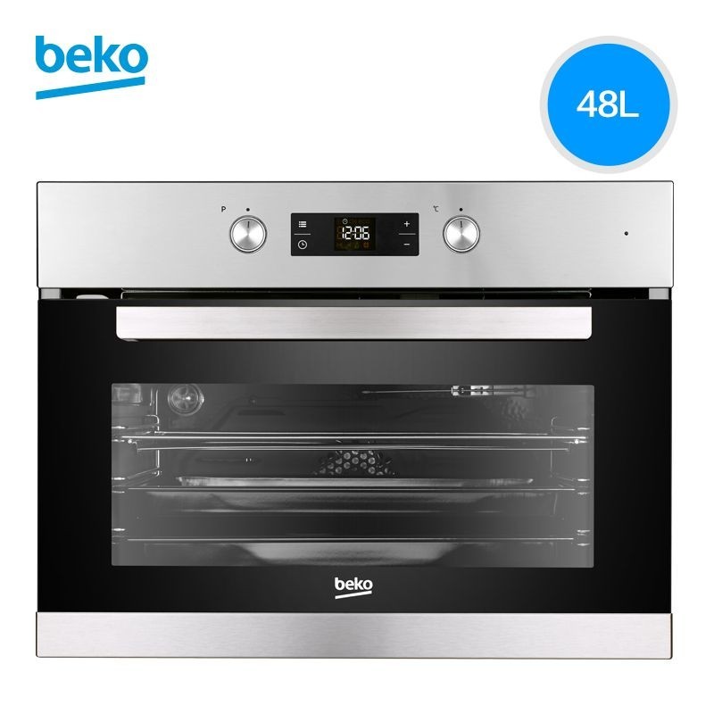 【臺灣專供】BEKO/倍科BCM22300XM 45L大容量6層電烤箱家用旋轉家庭蒸烤全自動