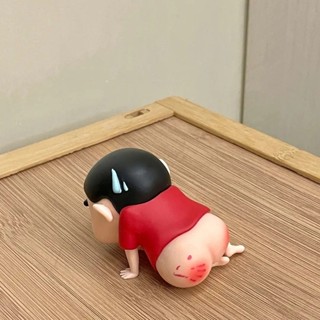 [店鋪熱銷]光pp小新emo新被美芽打腫瞭蠟筆小新可愛禮物家居桌麵車載擺件