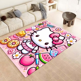 卡通hello Kitty三麗鷗印花地毯適合客廳臥室家居裝飾防滑沙發裝飾門墊兒童禮物