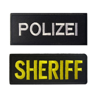 【定製魔術貼貼片】HK Polizei SHERIFF Embroidery3D Velcro Patch /徽章/臂章