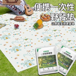 野餐加厚戶外春遊防潮墊野炊沙灘墊一次性野餐墊戶外春遊防潮墊一次性野餐墊
