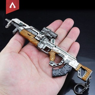 APEX遊戲金屬武器模型 哈沃剋 VK47英雄週邊 鑰匙扣掛件 兵器模型擺件 解壓玩具 玩具禮物