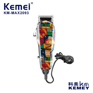 Kemei科美專業髮廊理髮店專用漸變電推剪理髮器有線電動修剪器電推子塗鴉理髮機有線理髮器 臺南發貨 可開發票