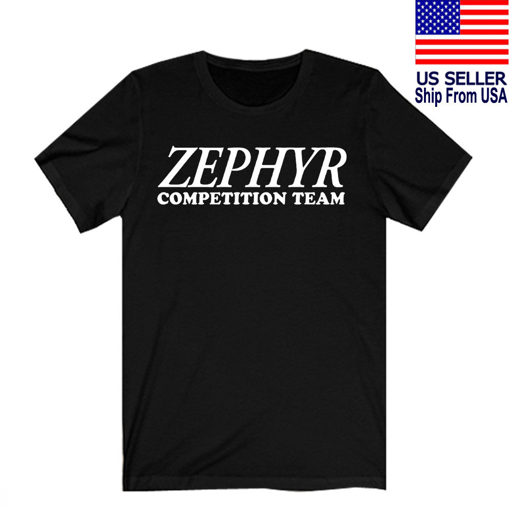 Zephyr 競賽隊滑板男式黑色 T 恤