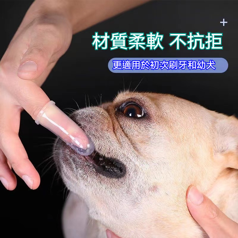 台灣出貨🌞寵物牙刷 指套牙刷 狗牙刷 手指套 狗牙刷 貓咪牙刷 寵物牙刷 狗狗洗牙 小手指套 潔牙套