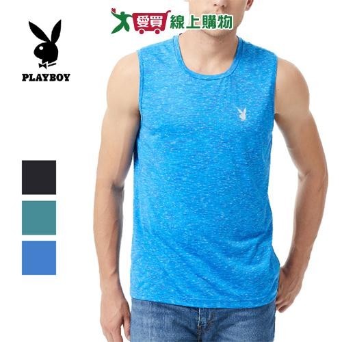 PLAY BOY 鍛彩吸排彈力無袖衫 M~XL 高彈力 吸汗速乾 上衣 時尚 外穿 內搭 男內衣 背心【愛買】