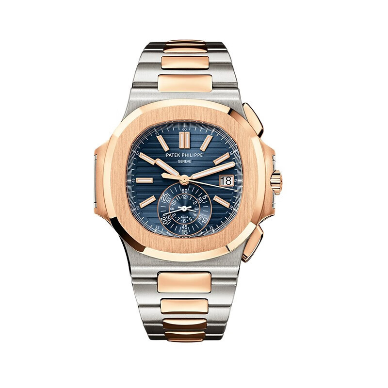 【B.D】PATEK' Watch  鸚鵡螺系列 18K玫瑰金+精鋼自動機械男士手錶 5980/1AR-001