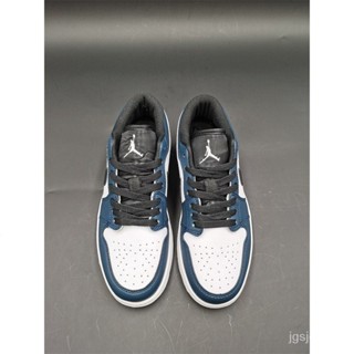 Isp6 Air Jordan 1 aj1low“darkteal”男女運動鞋bluedrak運動鞋553558-411