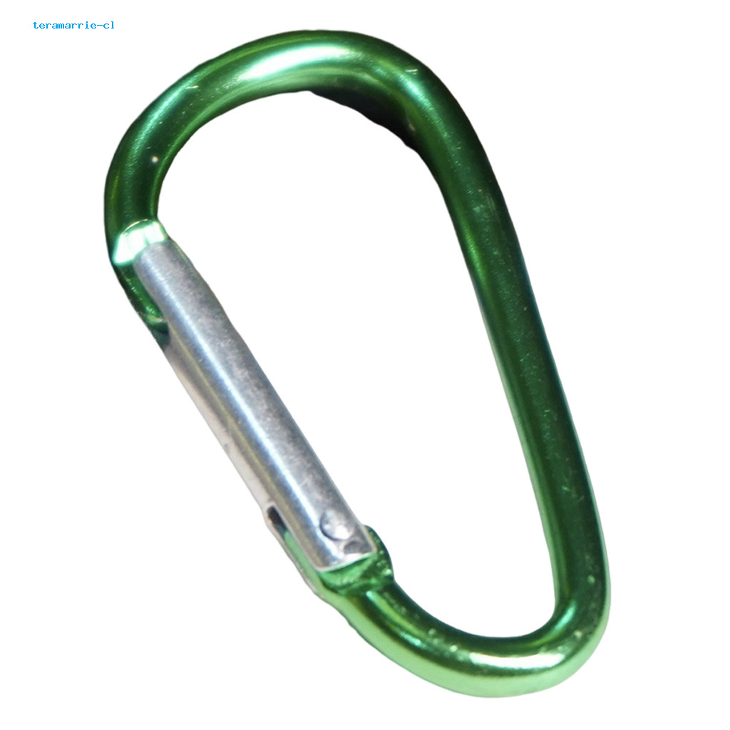 鋁製登山扣夾彈簧彈簧鉤 8 件大 D 形環登山扣鑰匙扣夾套裝堅固易用的掛鉤,適合戶外活動暢銷品東南亞