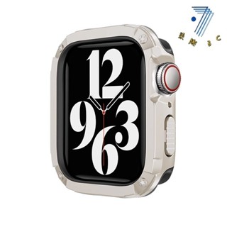 適用 Apple Watch 9 保護殼 Ultra2 49mm 碳纖維紋 iwatch 錶殼秒變 TPU蘋果手錶保護殼