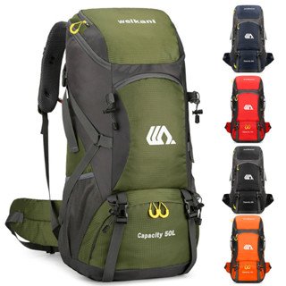 現貨 新品戶外運動背包登山包50L 男女徒步露營包 旅行後背包
