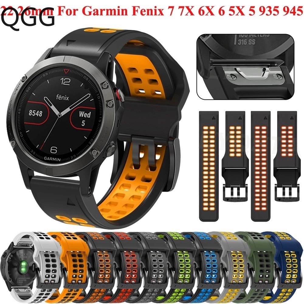適用於 Garmin Fenix 7 錶帶的 22mm 錶帶, 適用於 Fenix 6 5 5Plus 935 945