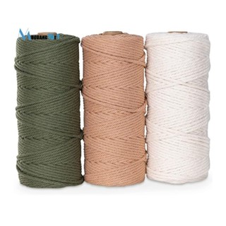 Macrame 紗線 3 件套 - 用於 DIY 項目的棉繩 Tapestry Dream Catcher - 棉繩 -