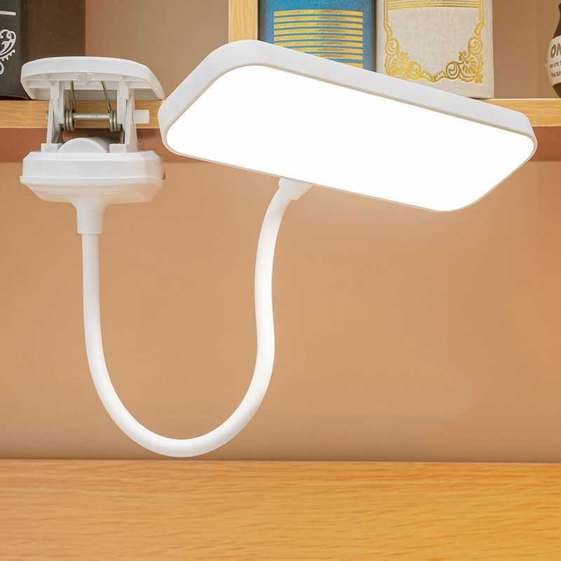 現貨【包郵】夾式led學生護眼檯燈可充電學習閱讀床頭燈