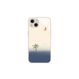夏天手機殼適用蘋果15新款椰子樹iPhone14/13promax月亮12mini太陽11情侶xr簡約ins風xsmax