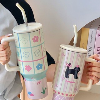 番喜島【fancy系列】噸噸桶 陶瓷內膽冰霸杯 大容量吸管杯 隨行杯 陶瓷內膽保溫杯 飲料杯