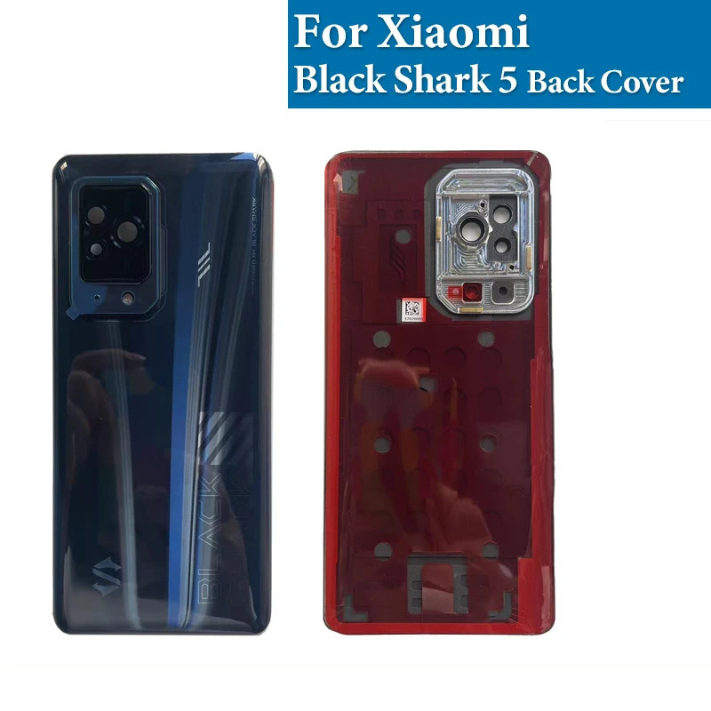 XIAOMI 適用於小米黑鯊 5 Shark5 後殼蓋部件更換的背面電池蓋外殼門