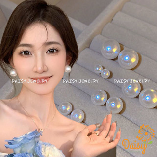 Daisy <4mm/6mm/8mm/12mmS925銀針仿珍珠耳環女耳孔防過敏耳環