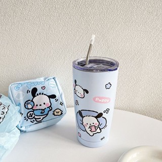 星之卡比杯子水杯可愛吸管杯少女心食品級304不鏽鋼保溫杯學生交換禮物