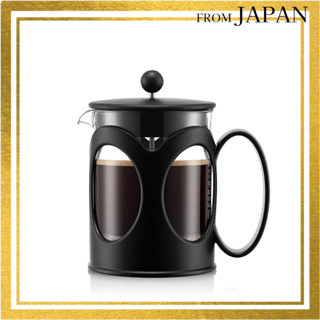 BODUM 博大姆 咖啡機 咖啡壓濾壺 KENYA 肯亞 法式壓濾咖啡機 500ml 黑色 不鏽鋼過濾器 玻璃燒杯 浸