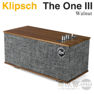 美國 Klipsch ( The One III／Walnut ) 美式復古無線藍牙喇叭-胡桃木色 -原廠公司貨